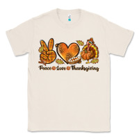 Natural Peace Love Thanksgiving Classic Tee - texasbilliewilder