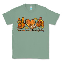 Sage Peace Love Thanksgiving Classic Tee - texasbilliewilder