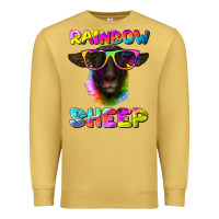 Antique Gold rainbow sheep suffolk sheep Premium Sweatshirt - Artiststas