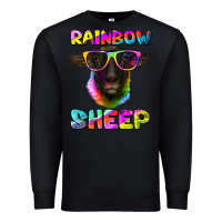 Black rainbow sheep suffolk sheep Premium Sweatshirt - Artiststas