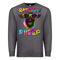 Charcoal Heather rainbow sheep suffolk sheep Premium Sweatshirt - Artiststas