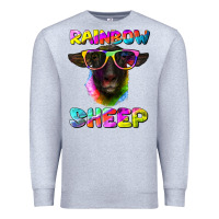 Heather Grey rainbow sheep suffolk sheep Premium Sweatshirt - Artiststas