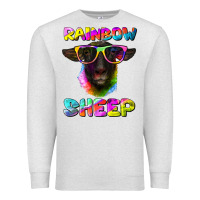 Oatmeal Heather rainbow sheep suffolk sheep Premium Sweatshirt - Artiststas