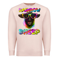 Pale Pink rainbow sheep suffolk sheep Premium Sweatshirt - Artiststas