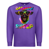 Purple rainbow sheep suffolk sheep Premium Sweatshirt - Artiststas