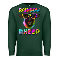 Sports Green rainbow sheep suffolk sheep Premium Sweatshirt - Artiststas