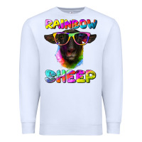 White rainbow sheep suffolk sheep Premium Sweatshirt - Artiststas