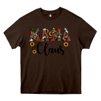 Chocolate Brown mama claus Heavy Core Tee - JahusDesignShop