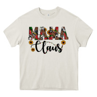 Cream mama claus Heavy Core Tee - JahusDesignShop