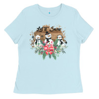 Baby Blue Let it snow Ladies Tee - Bettercallsaul