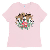 Bubblegum Pink Let it snow Ladies Tee - Bettercallsaul