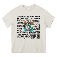 Cream mama it s okay Heavy Core Tee - Artiststas
