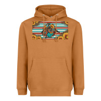 Meerkat bucking bronco aztec shape license plate Heavyweight Hoodie - Artiststas