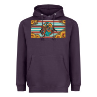Plum bucking bronco aztec shape license plate Heavyweight Hoodie - Artiststas