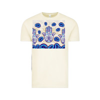 Vintage Arctic evil eyes with white wooden pattern Vintage Tee - TumblerDesignByShophia
