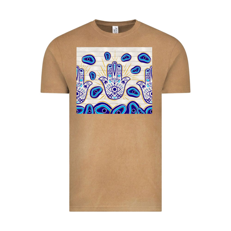 Evil Eyes With White Wooden Pattern Vintage Tee by TumblerDesignByShophia | Teevron