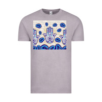 Vintage Zinc evil eyes with white wooden pattern Vintage Tee - TumblerDesignByShophia