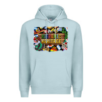 Blue Mist hispanic heritage flags Premium Hoodie - BundleAndBundleShop