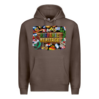 Coffee hispanic heritage flags Premium Hoodie - BundleAndBundleShop