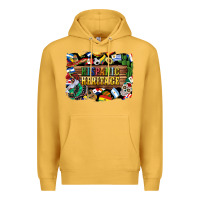 Mustard hispanic heritage flags Premium Hoodie - BundleAndBundleShop