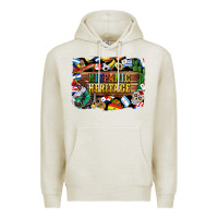 Oatmeal Heather hispanic heritage flags Premium Hoodie - BundleAndBundleShop