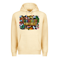 Pina Colada hispanic heritage flags Premium Hoodie - BundleAndBundleShop