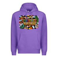 Purple hispanic heritage flags Premium Hoodie - BundleAndBundleShop