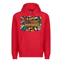 Red hispanic heritage flags Premium Hoodie - BundleAndBundleShop