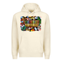 Sandshell hispanic heritage flags Premium Hoodie - BundleAndBundleShop