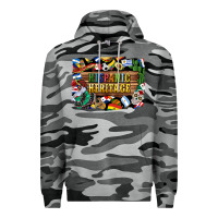 Slate Camo hispanic heritage flags Premium Hoodie - BundleAndBundleShop