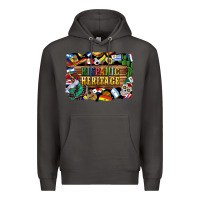 Smoke hispanic heritage flags Premium Hoodie - BundleAndBundleShop