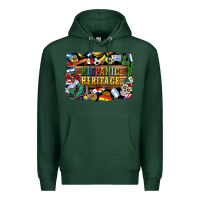 Sports Green hispanic heritage flags Premium Hoodie - BundleAndBundleShop