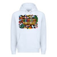 White hispanic heritage flags Premium Hoodie - BundleAndBundleShop