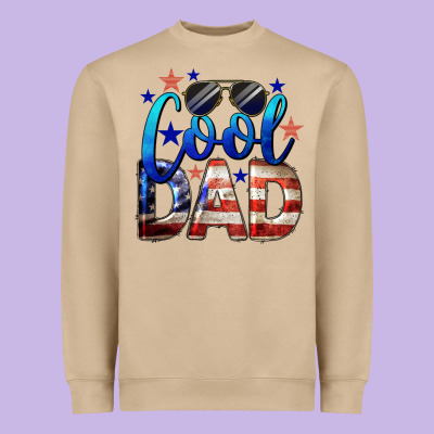 Cool American Dad 4th Of July Heavyweight Sweatshirt Designed By Lillyallendesigns