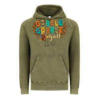 Vintage Olive gobble gobble yall Vintage Hoodie - CowGirlArtShop