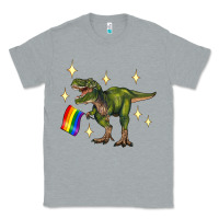 Heather Grey lgbtq+  t rex Classic Tee - Artiststas
