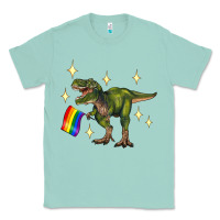 Seafoam lgbtq+  t rex Classic Tee - Artiststas