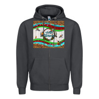 Smoke winter blessings leopard Zipper Hoodie - LillyAllenDesigns