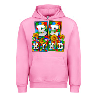 Fuchsia Pink bee kind autism Urban Hoodie - AdoDesignShop