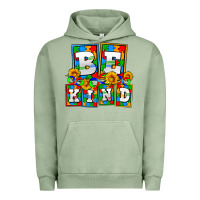 Pigment Oil Green bee kind autism Urban Hoodie - AdoDesignShop
