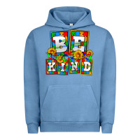 Pigment Pebble Blue bee kind autism Urban Hoodie - AdoDesignShop