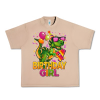 Burro 4th birthday girl t rex pink Urban Heavy Tee - CowGirlArtShop