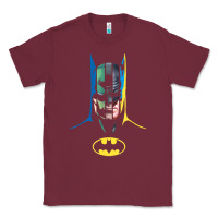 Burgundy B.At.Man 80 Years Many Faces Classic Tee - minhPixels