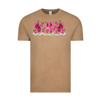 Vintage Coffee cancer ribbon with daisy Vintage Tee - TumblerDesignByShophia