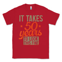 Red 50 years old 50th birthday gifts for men and women Classic Tee - minhPixels