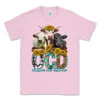 Bubblegum Pink Obsessive Cow Disorder with Cows Classic Tee - texasbilliewilder