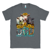 Charcoal Heather Obsessive Cow Disorder with Cows Classic Tee - texasbilliewilder