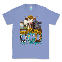 Colony Blue Obsessive Cow Disorder with Cows Classic Tee - texasbilliewilder