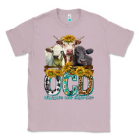 Lilac Obsessive Cow Disorder with Cows Classic Tee - texasbilliewilder
