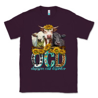 Plum Obsessive Cow Disorder with Cows Classic Tee - texasbilliewilder